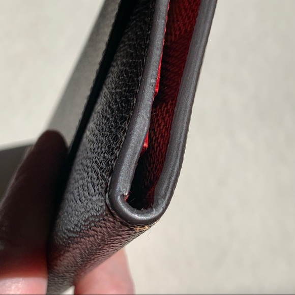 Louis Vuitton Damier Ebene Josephine Wallet Red - Picture 8 of 16